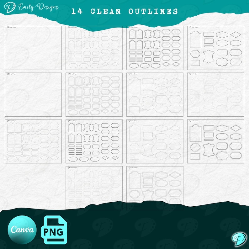 Rivet Labels Templates | Background | Junk Journal | Scrapbook ...
