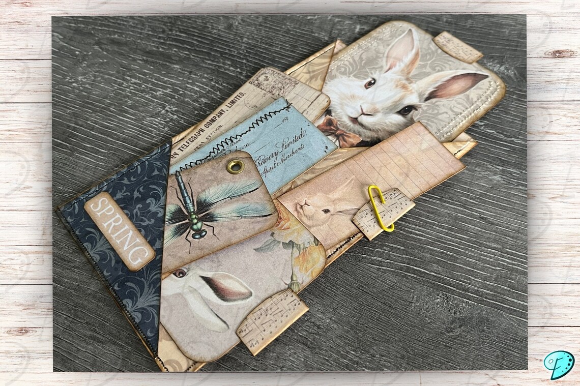 Easy-peasy White Rabbit Printable Pocket Mini Kit | Ephemera | Vintage ...