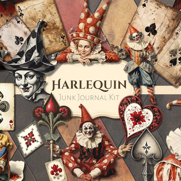 Harlequin Png Clipart - Etsy UK
