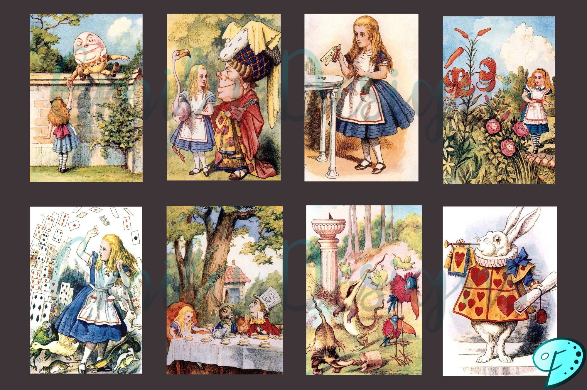 Vintage Alice in Wonderland Illustrations - Etsy