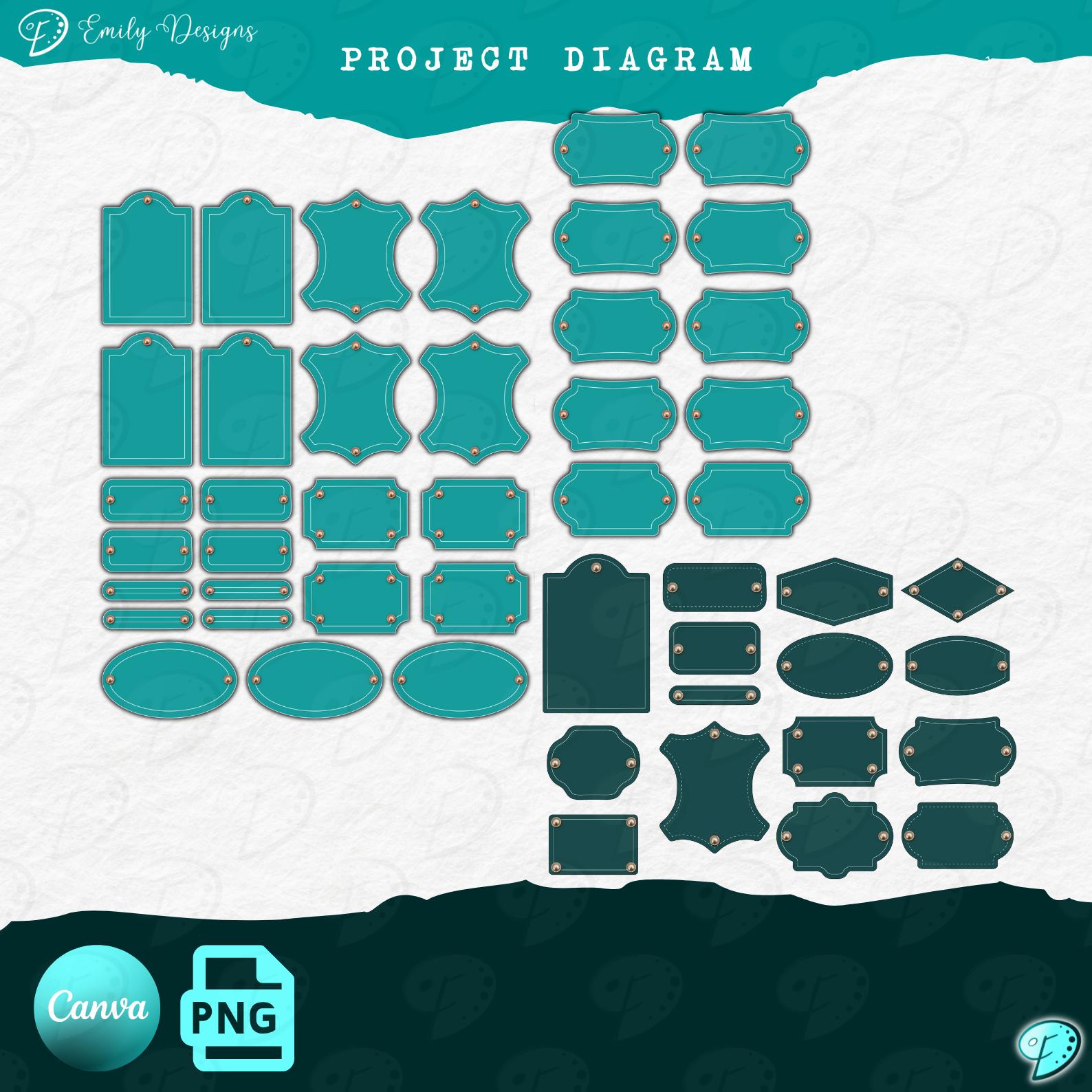 Rivets Labels Rivet Labels Templates | Background | Junk Journal | Scrapbook ...