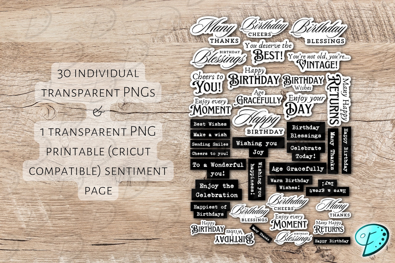 Birthday Sentiments Pack | Scrapbook | Card Making | Vintage | Ephemera ...