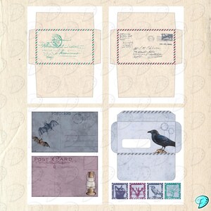 Phantom's Letters Printable Kit | Ephemera | Scrapbook | Junk Journal ...