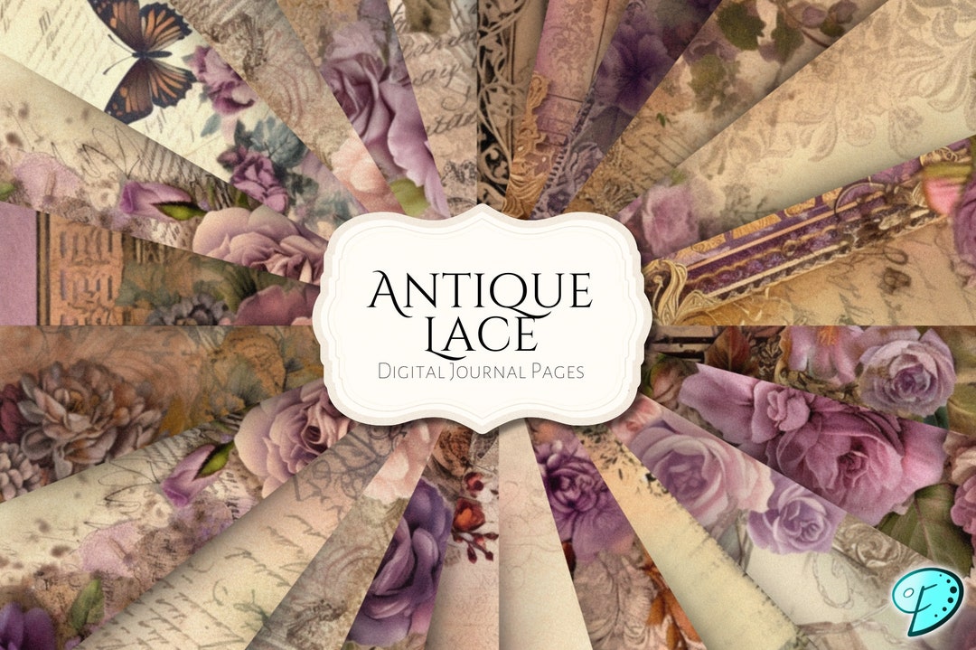 Antique Lace Junk Journal Pages | Ephemera | Antique | Vintage ...