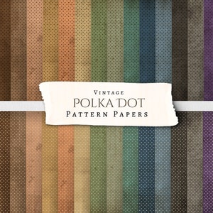 Vintage Polka Dot Druckbare Papiere | Ephemera | Jahrgang | Sammelalbum | Tagebuch | shabby chic | digital | Pin Punkt | Drucksachen | Steampunk