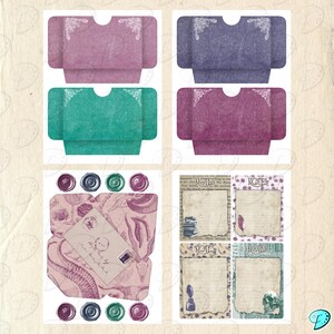 Phantom's Letters Printable Kit | Ephemera | Scrapbook | Junk Journal ...