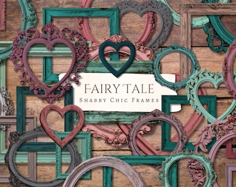 Fairy Tale Shabby Chic Frames | vintage | ephemera | fussy cut | clipart | digital paper | scrapbook | digital | printable | fairy | PNG