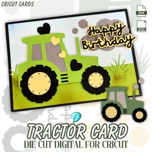 Cricut-kort Traktorformade former för Cricut-maskiner | skräpjournal | scrapbooking | ephemera | korttillverkning | Handgjort