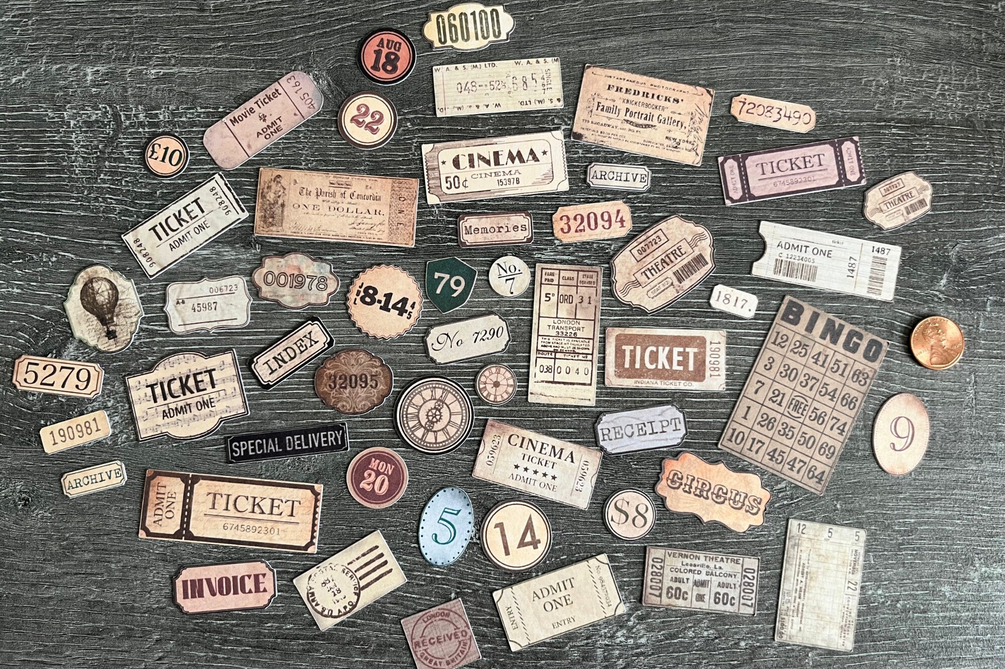 Vintage Junk Labels Ephemera Pack | Junk Journal | Scrapbook | Card ...