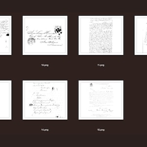 Written Script Stamps PNG Bundle | Digital | Overlay | Distressed ...