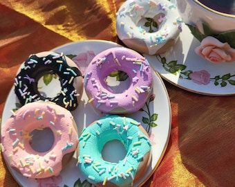 Donut Hair clip, single or pair, cute food accessory, decora, lolita, fairy kei, yumekawaii, pastel goth, fake food, yamikawaii, kawaii