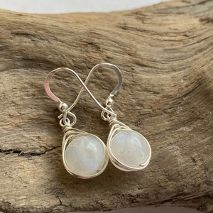 Moonstone Necklace and Earrings Set. Sterling silver jewellery. image 2