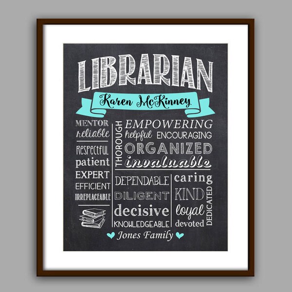 Librarian Thank You Etsy
