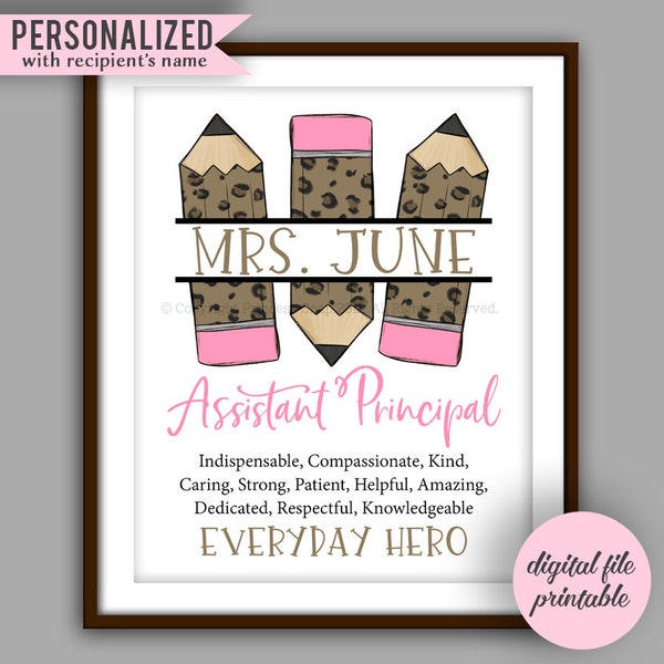 Principal Sign Printable - Etsy