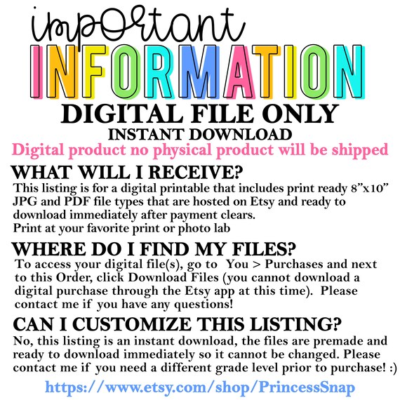 First And Last Day Of 3rd Grade 2021 2022 Third Grade Photo Etsy Third Day 2022