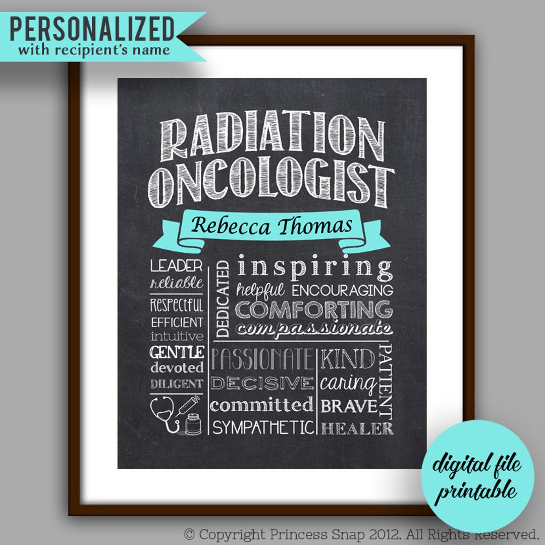 Radiation Oncologist Gift, Personalized Radiation Oncology, Doctor