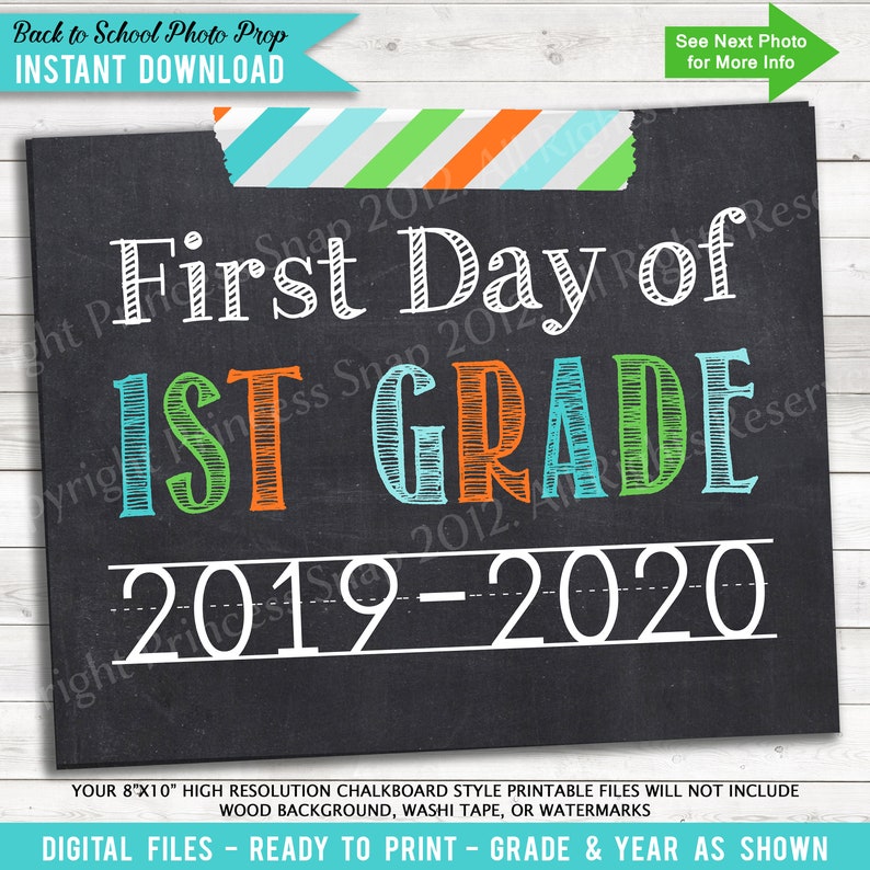 1st Working day of 1st Quality, 2019-2020 1st Working day Faculty, Inexperienced Orange Teal, Initial Working day 1st Quality, 1st Working day 1st Quality, Very first Working day of Faculty, 8\ photo relating to First Day of 1st Grade Printable Sign named Very first Working day of 1st Quality, 2019-2020 1st Working day Higher education, Inexperienced Orange Teal, Initial Working day 1st Quality, 1st Working day To start with Quality, Initially Working day of College, 8\