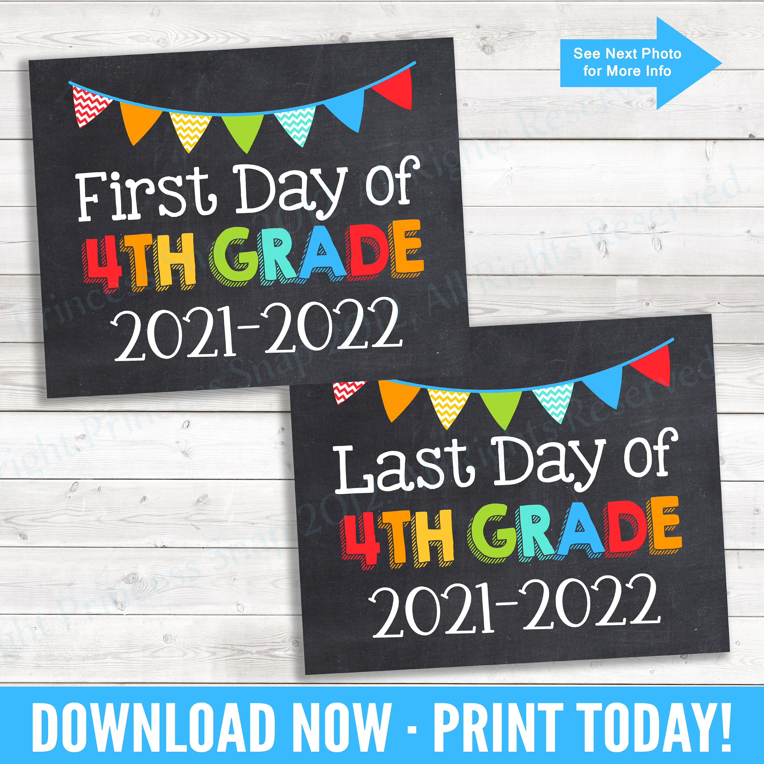 first-and-last-day-of-4th-grade-2021-2022-school-photo-prop-etsy