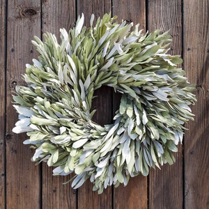 Dried Wreath Natural Dried Foliage, Farmhouse Style Home Decor  - Shipping Included
