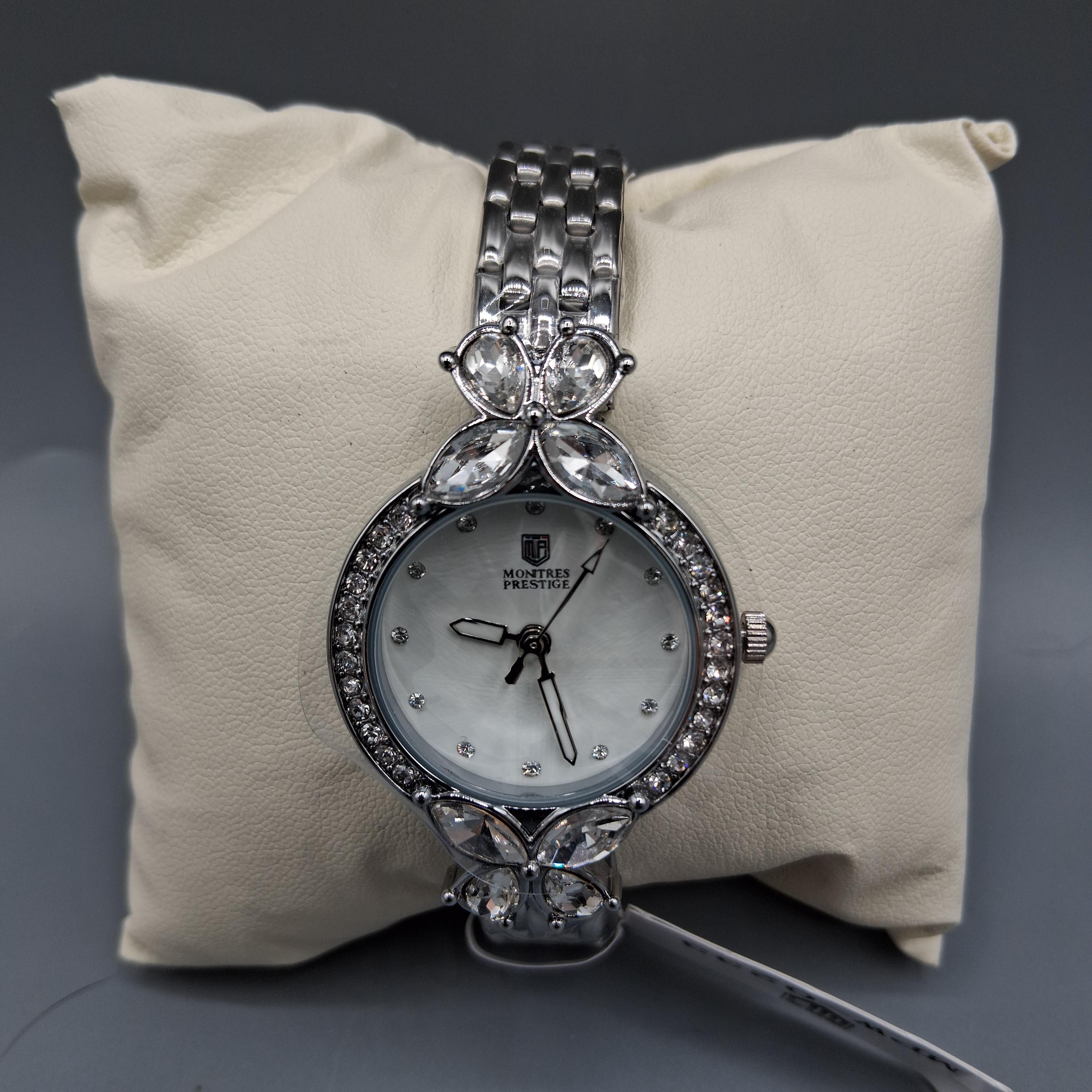 Montres Prestige X Invicta Women’s Silver-Tone Crystal Accent Watch – New in Box Montres Prestige X Invicta Women main image 4