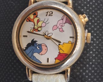 Pre-owned Disney Winnie the Pooh Musical Ladies Watch SII Plays Theme Song Working Vintage