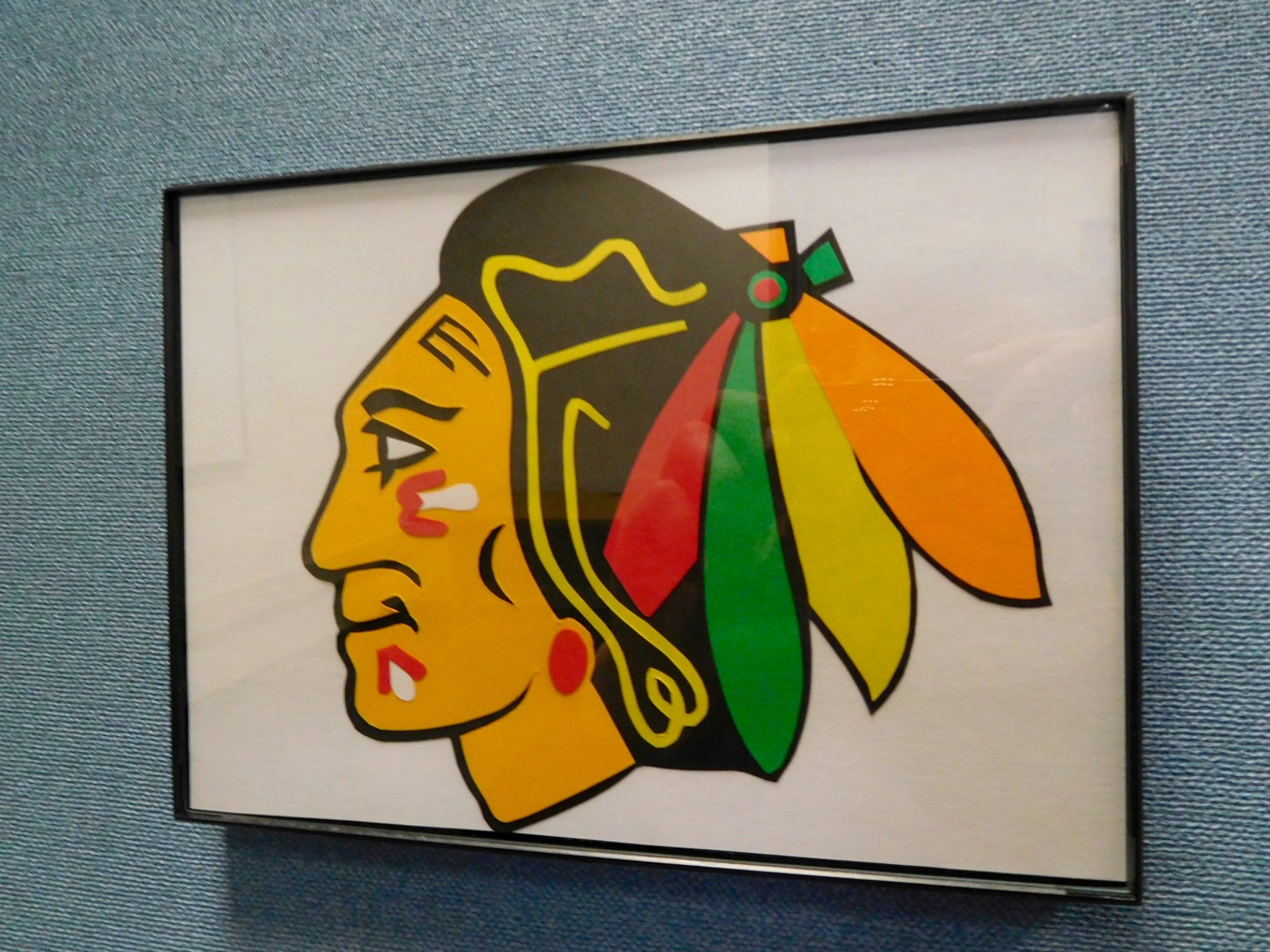Chicago Blackhawks Wall Art Hand Made Etsy