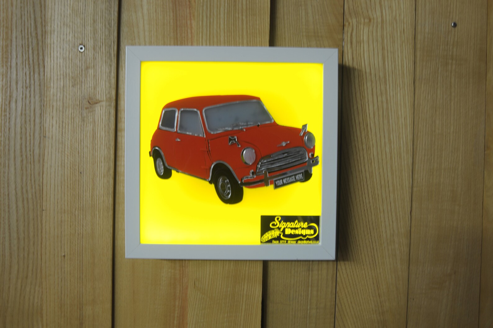 Classic Mini MK1 Handmade Framed Acrylic Wall Art With | Etsy