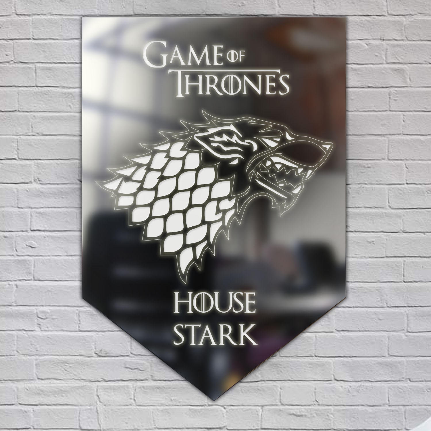 Game of Thrones Wall Art – Mirror Wall Art – Personalised Message – House  Stark – Got - Multibuy Discount - - Etsy, image size:1500x1500