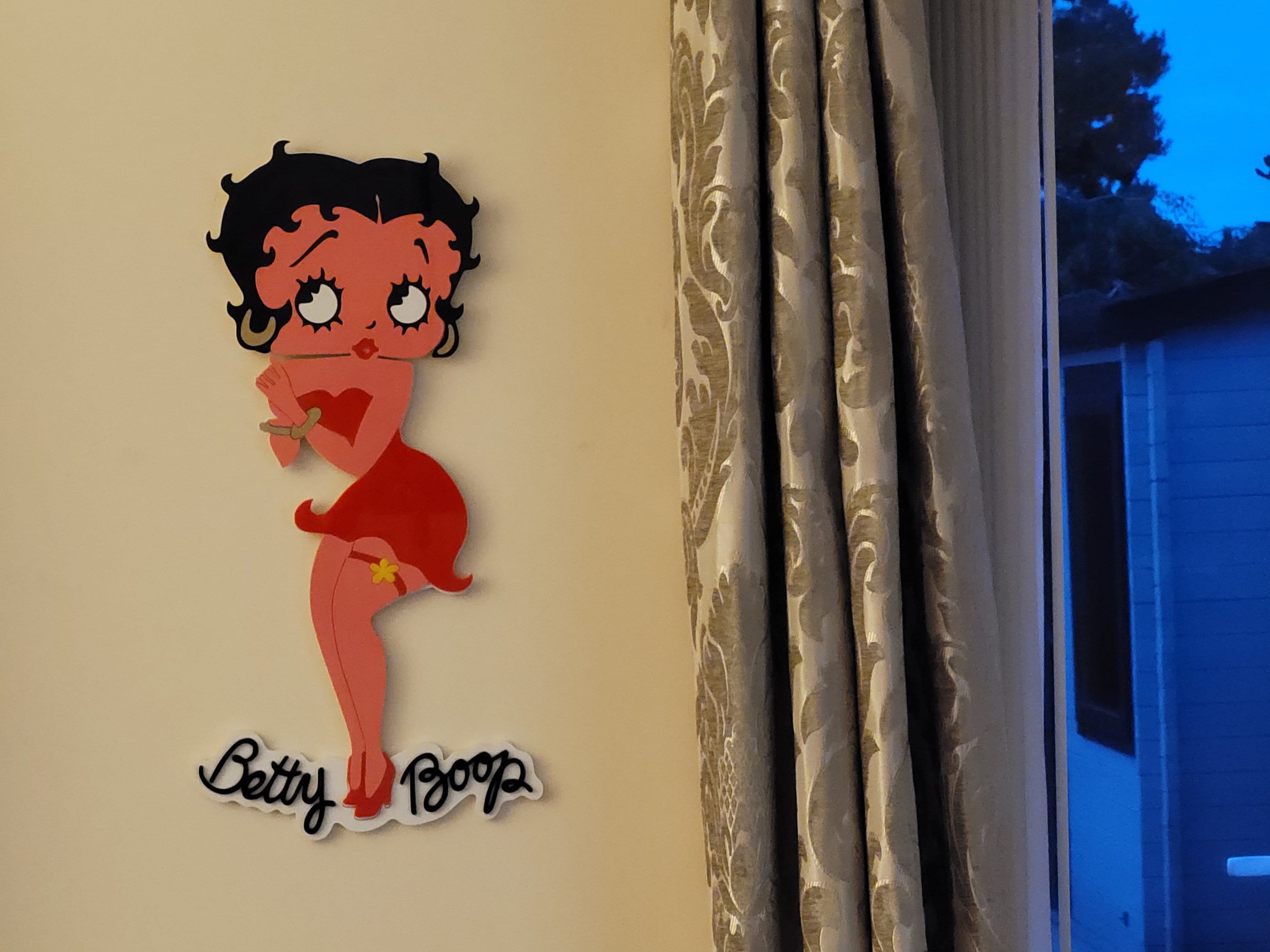 Betty Boop 90th Anniversary -Betty Boop- Betty Boop Artwork - Happy Birthday - Valentines Gift - Christmas Gift - Retro Art - Nostalgic Art