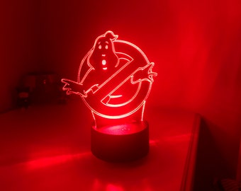 Ghostbusters 3 / Luce notturna / Luce notturna per bambini / Stay Puft / Slimer / Luce notturna a LED / Auto degli acchiappafantasmi / Acchiappafantasmi 111