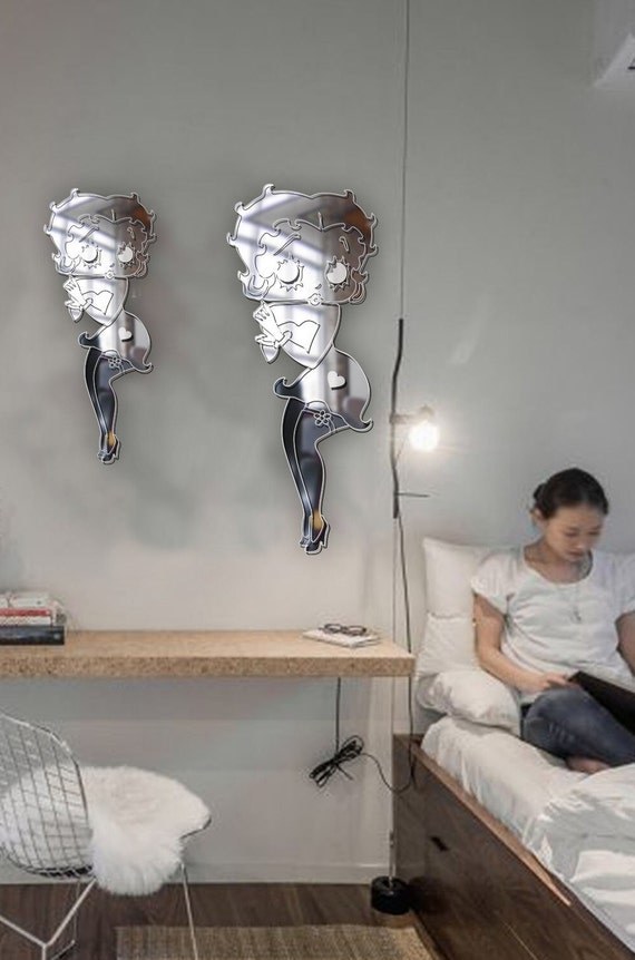 Betty Boop Art - Betty Boop Acrylic Mirror - Betty Boop Christmas