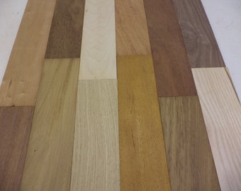 12 dunne plankjes latje bijzonder hout  dun hout plank latjes mooi kleuren slabs tapis parket