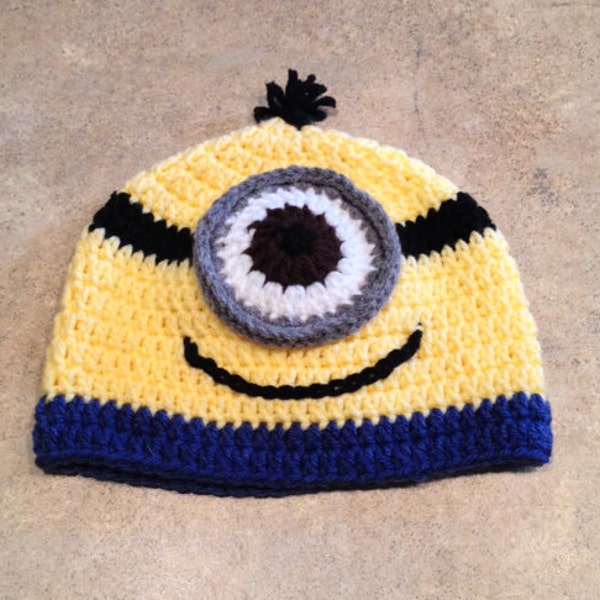 PATTERN - Crochet Despicable Me Minion Hat PATTERN - All Sizes