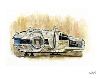 A Hunk of Junk Watercolor Print