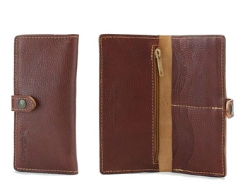 BROWN LEATHER WALLET for Woman