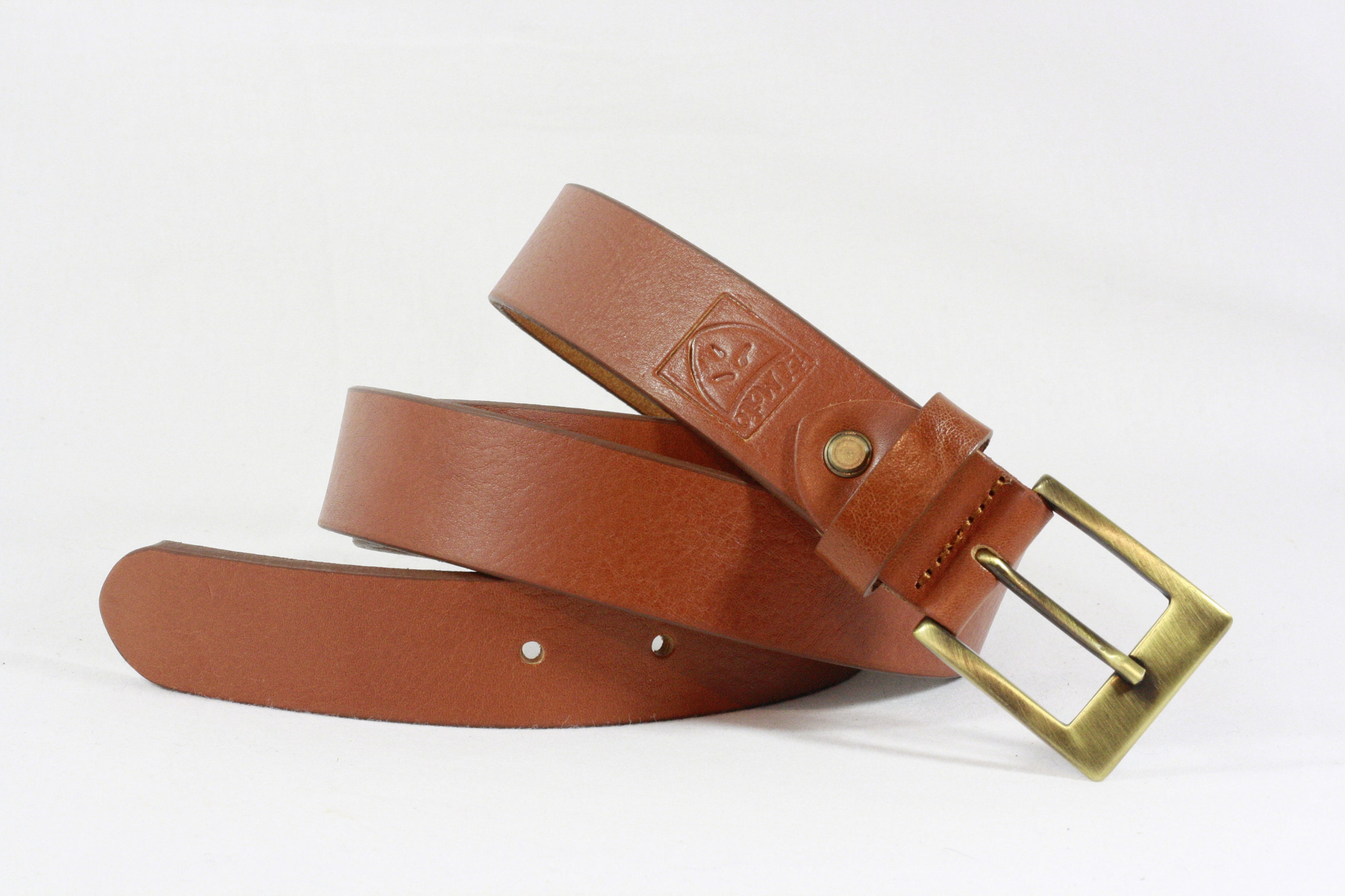 cognac shoes and belt