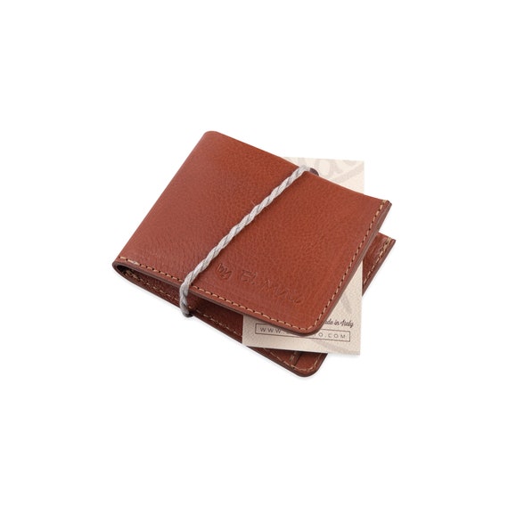 Tarjeta de cuero tarjeta tarjeta titular marrón pequeño bolso delgado minimalista vintage marrón oscuro oscuro Bolsos y monederos Carteras y clips para billetes Estuches para tarjetas de visita 