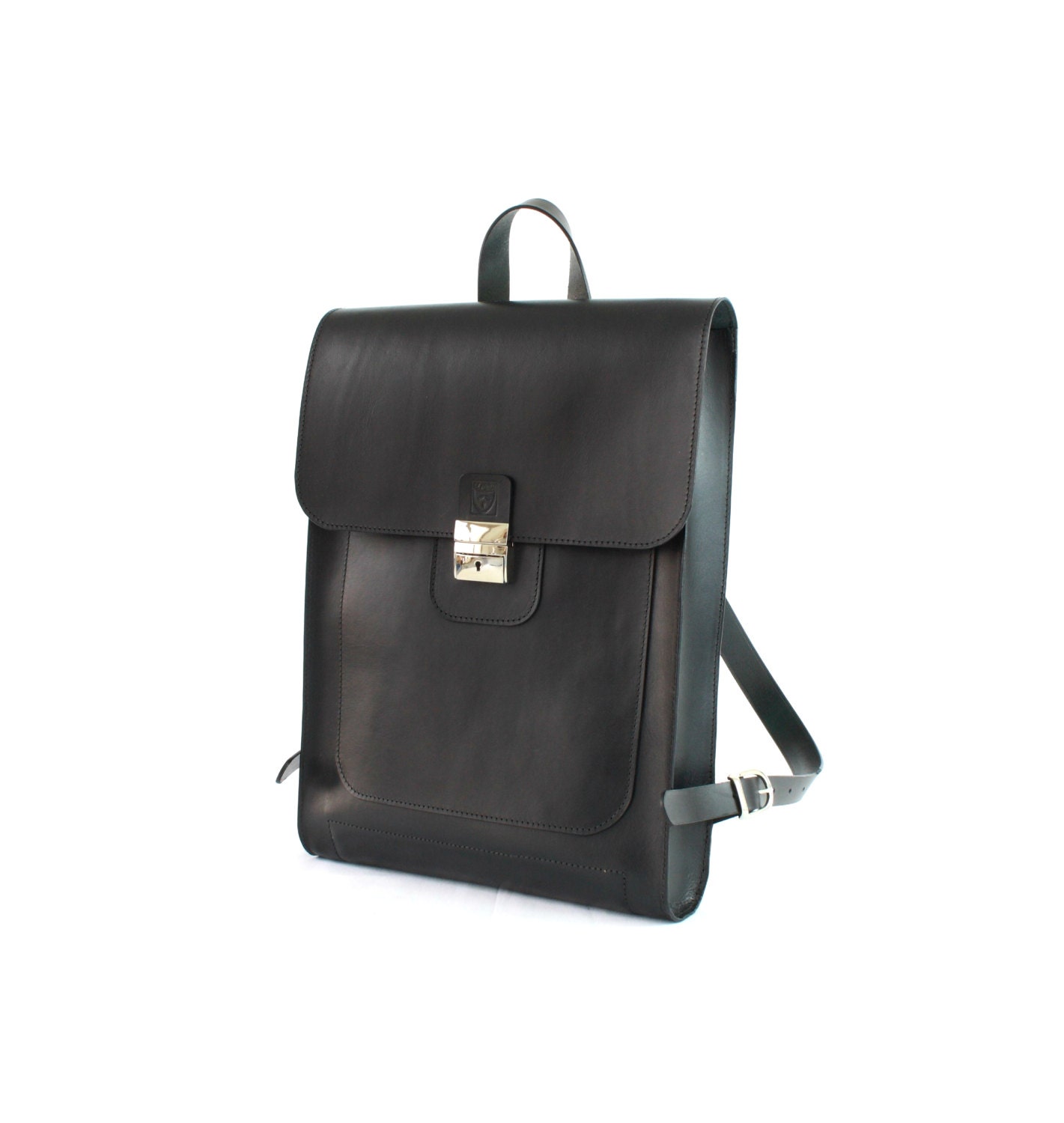 BLACK LEATHER laptop BACKPACK Etsy