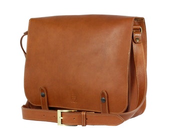 Leather laptop bag for men