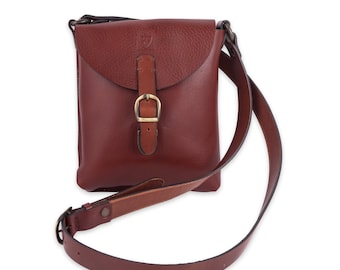 MAN red brown LEATHER PURSE