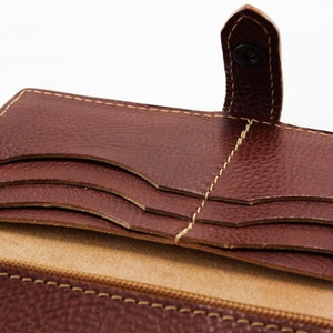 BROWN LEATHER WALLET for Woman - Etsy