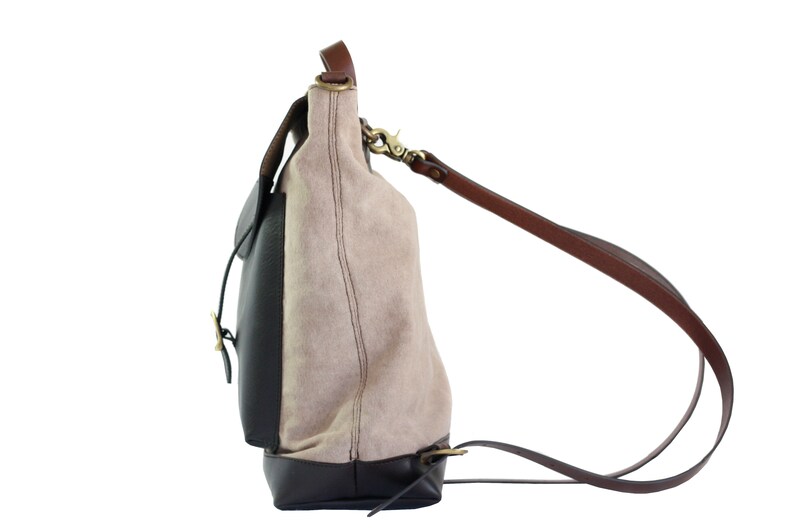 LEATHER woman shoulder BAG, handmade in Italy image 3
