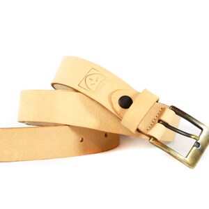 Men&#39;s NATURAL LEATHER classic BELT for men,without seams, 3 cm