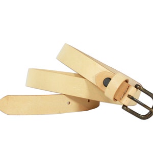 Men&#39;s NATURAL LEATHER classic BELT for men,without seams, 2,5 cm