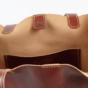 Leather Crossbody woman bag, handmade in Italy image 8