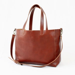 Leather Crossbody woman bag, handmade in Italy image 1