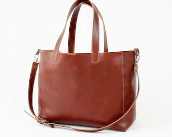 Leather Crossbody woman bag, handmade in Italy