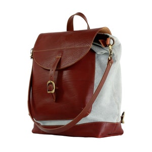 BACKPACK BAG 2 en 1, fabricado en PIEL en Italia