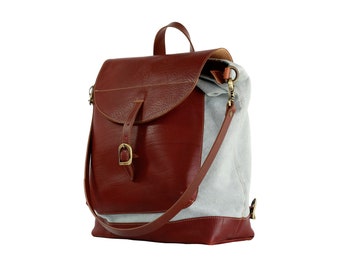 Leather WOMAN BACKPACK PURSE