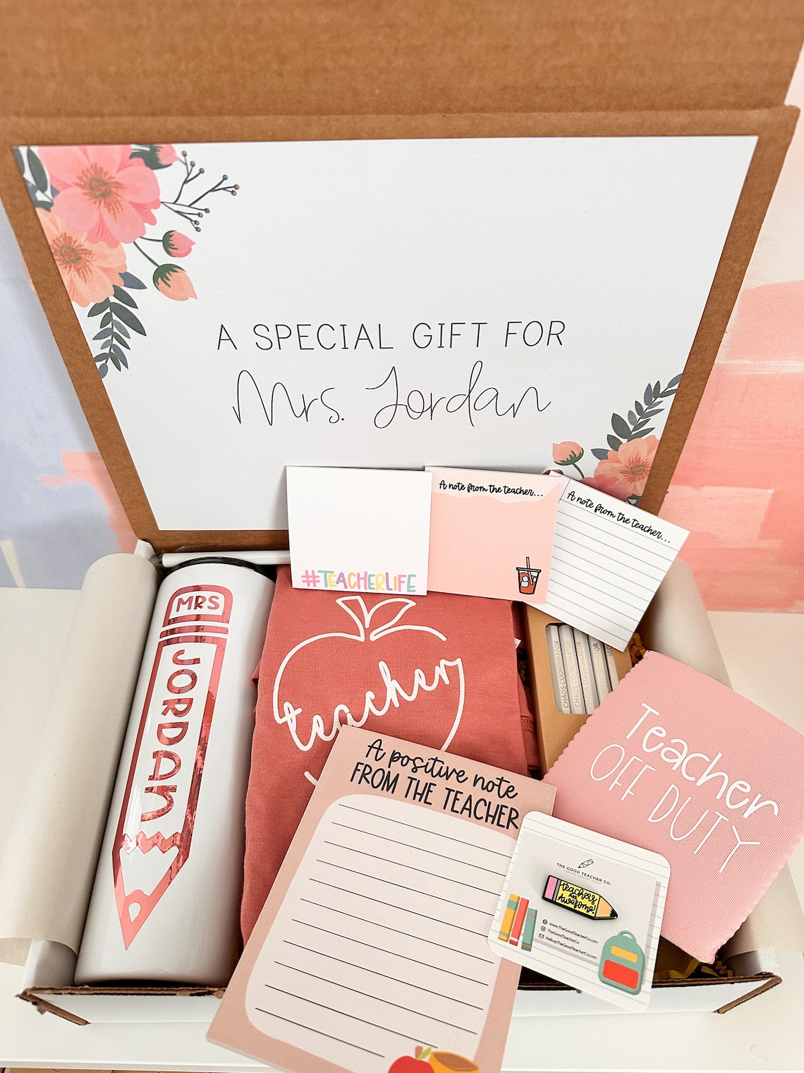 Teacher Gift Box Personalized Teacher Gift Set Teacher Gift Teacher Appreciation Customizable Gift image 1